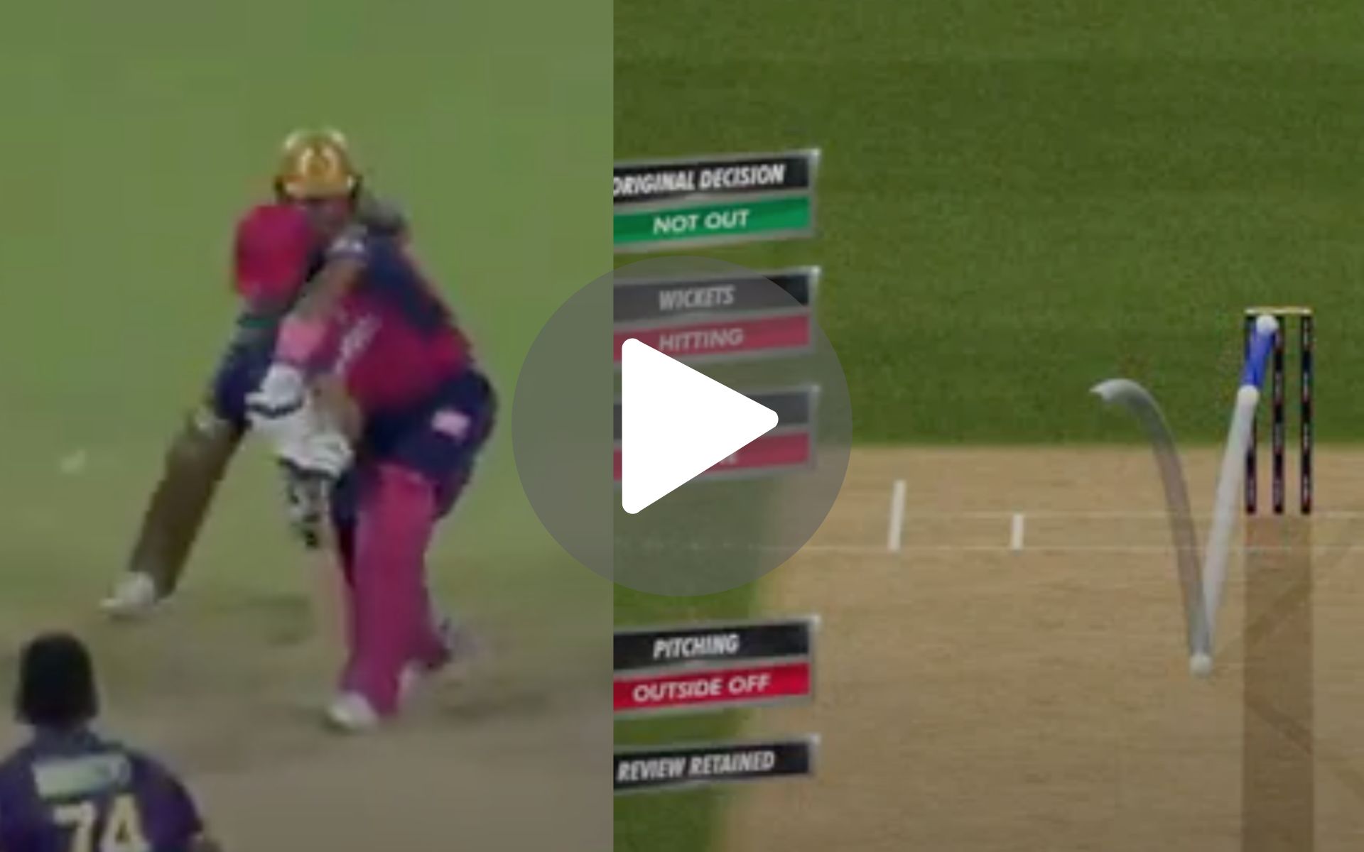 [Watch] Narine's Carrom Ball Sends Jurel In Hole As Shreyas Contributes With  Clever DRS 